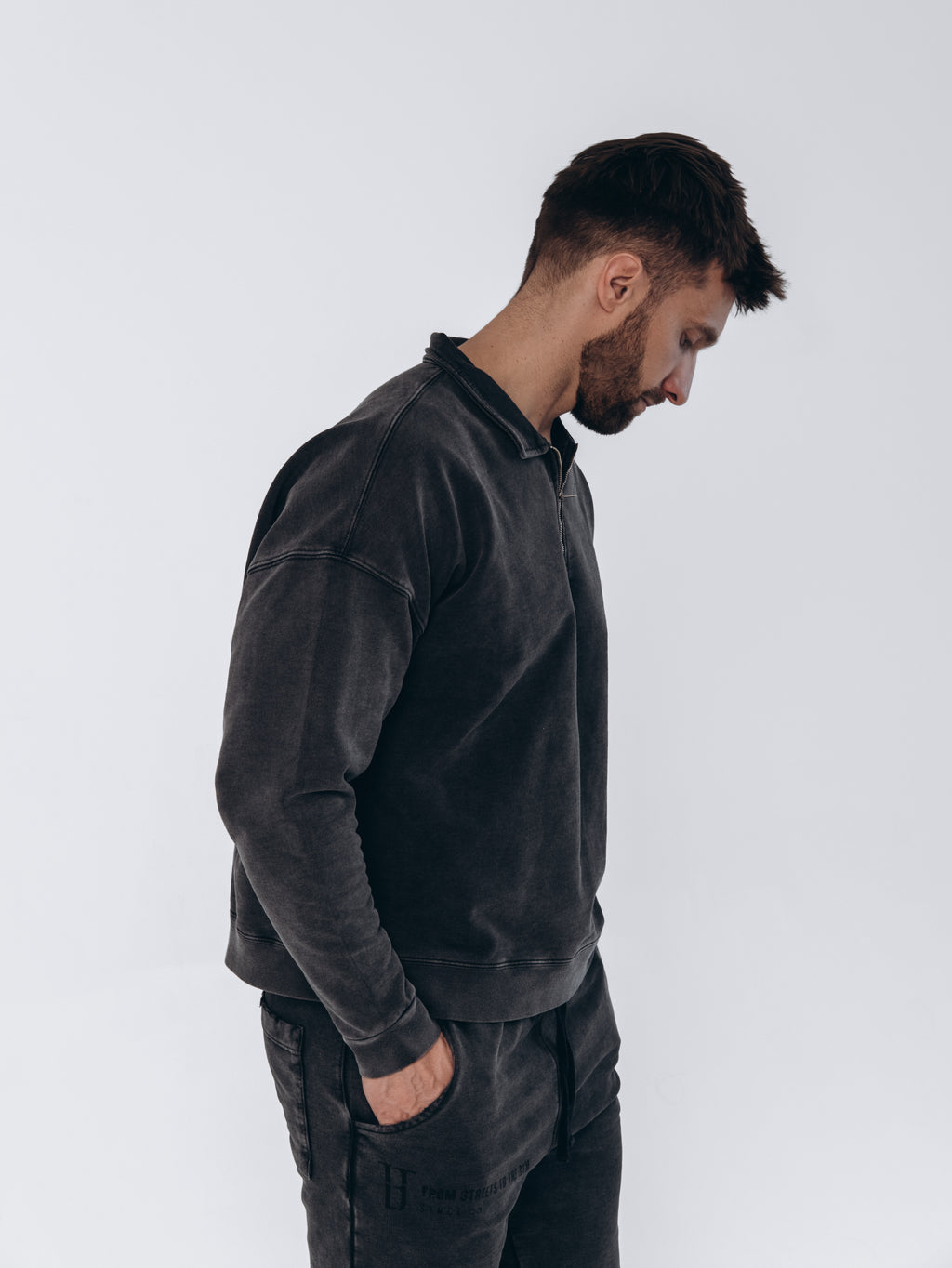 Bluza rugby TBT CLTH Washed Graphite – kolekcja CH.001