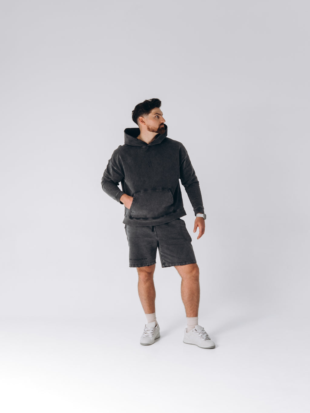 Bluza z kapturem TBT CLTH Washed Graphite – kolekcja CH.001